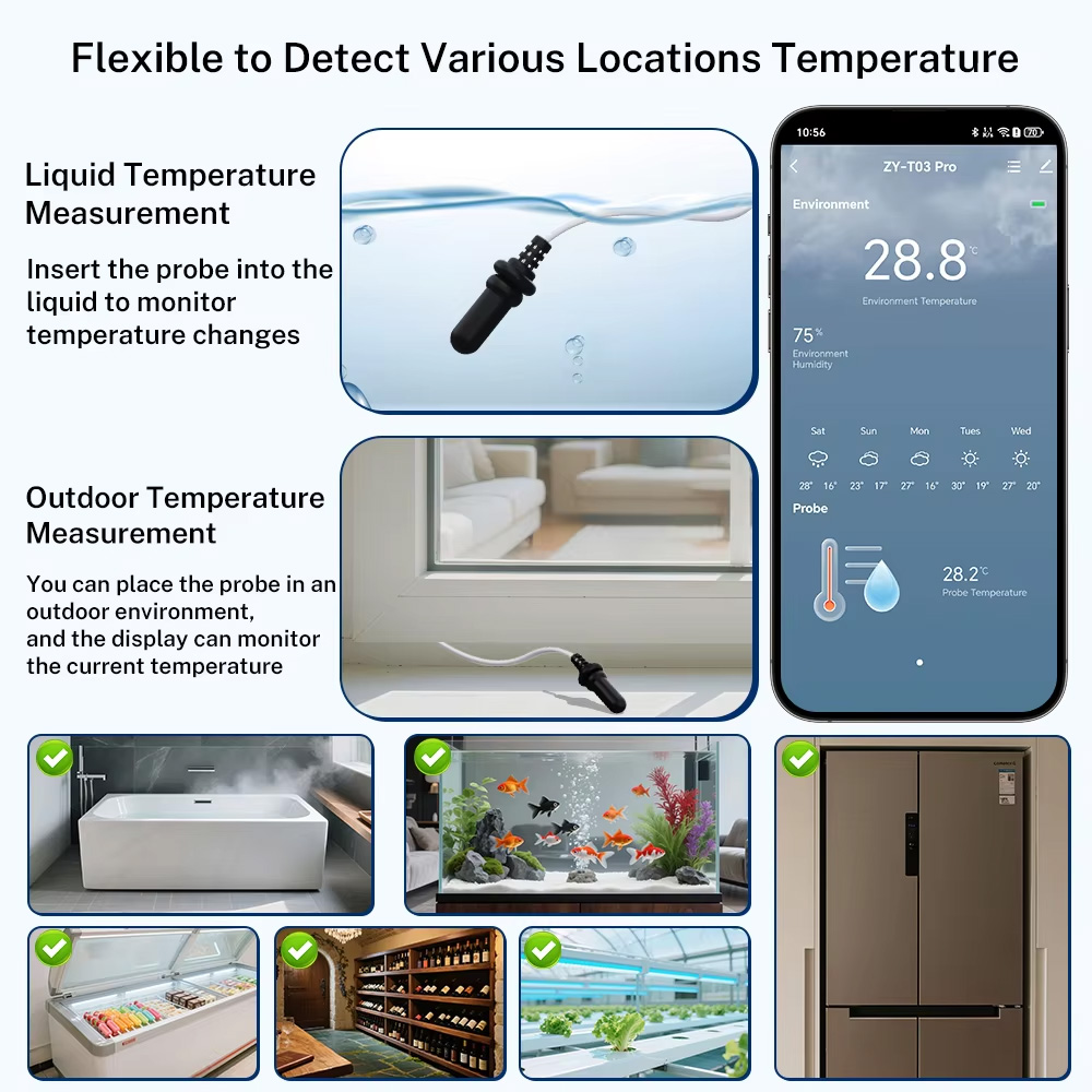 External Waterproof Probe Temp - Temperature Humidity Sensor 评论和价格