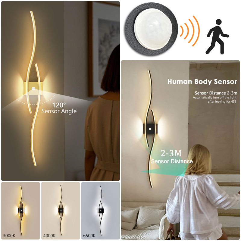 Indoor Motion Sensor LED Wall  - Motion Sensor Pir Wired 评论和价格